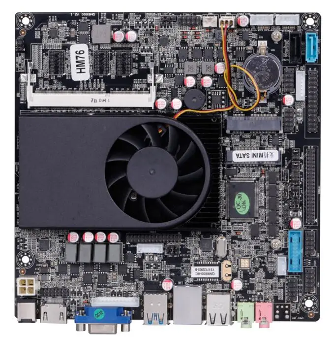 

New Original Mini-ITX Mainboard For Intel Core i7-2640M CPU IPC SBC Embedded Motherboard Ivybridge with 6*COM 1*Giga LVDS DC12V