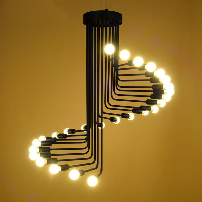 Modern vintage Loft Pendant light Iron Spiral Staircase Lamp Drop light Fixture hanging light antique american pendant lamp
Modern vintage Loft Pendant light Iron Spiral Staircase Lamp Drop light Fixture hanging light antique american pendant lamp