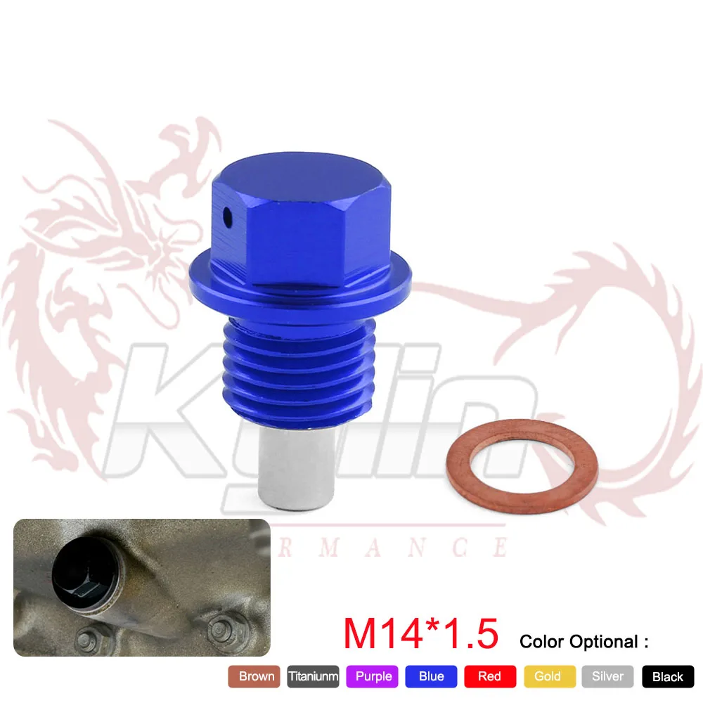 M14x1.5 Magnetic Oil Drain Plug &Oil Drain Sump Nut (A lot of colors available) with logo MDP002
M14x1.5 Magnetic Oil Drain Plug &Oil Drain Sump Nut (A lot of colors available) with logo MDP002