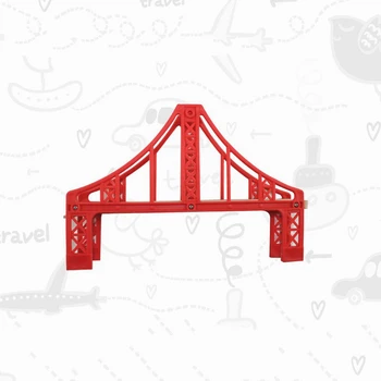 And His -1 Wooden Train Track Railway Accessories --red Big Size Rainbow Bridge S Track 
And His -1 Wooden Train Track Railway Accessories --red Big Size Rainbow Bridge S Track