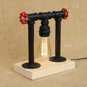 Industrial wind table lights bedroom beside idea western study restaurant bar iron pipe wood table lamp Water pipes retro ZA
Industrial wind table lights bedroom beside idea western study restaurant bar iron pipe wood table lamp Water pipes retro ZA