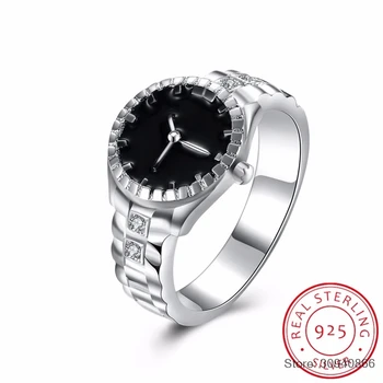 SMTCAT Euramerican 925 Sterling Silver Wedding Bands Watch Ring,Casual Men and Women Fine Jewelry Cool Sporty Accessory
SMTCAT Euramerican 925 Sterling Silver Wedding Bands Watch Ring,Casual Men and Women Fine Jewelry Cool Sporty Accessory