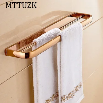 MTTUZK Euro Style Golden Double Bar Towel Holder Fashion Brass Towel Rack Towel Bar Bathroom Towel Hanger toalha Bar
MTTUZK Euro Style Golden Double Bar Towel Holder Fashion Brass Towel Rack Towel Bar Bathroom Towel Hanger toalha Bar