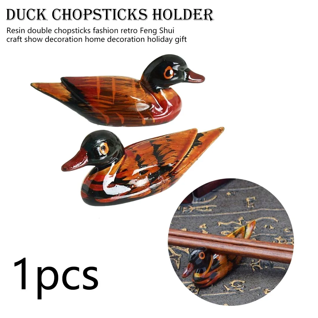 Vintage Resin Pair Of Mandarin Ducks Chopstick Holder For Home Decoration Feng Shui Craft Display Ornament Holiday Gift
Vintage Resin Pair Of Mandarin Ducks Chopstick Holder For Home Decoration Feng Shui Craft Display Ornament Holiday Gift