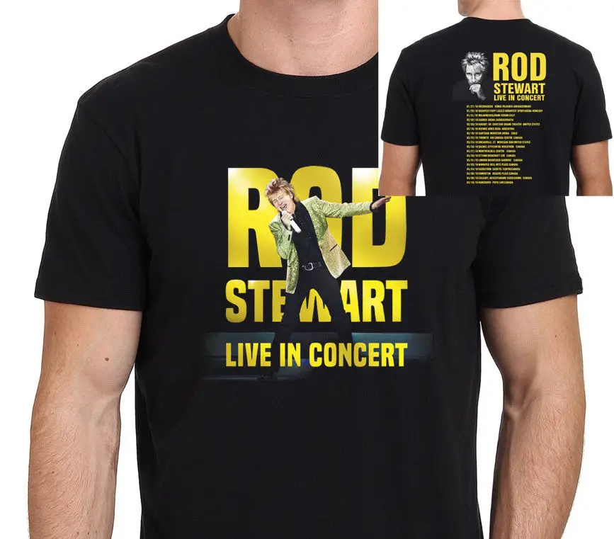 Rod Stewart Live In Concert 2018 T-Shirt Men's Black : S-3XL Sleeve T Shirt Homme Shirts Summer Short Sleeve Novelty
Rod Stewart Live In Concert 2018 T-Shirt Men's Black : S-3XL Sleeve T Shirt Homme Shirts Summer Short Sleeve Novelty