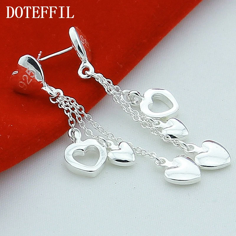 Free Shipping Wholesale 925 Sterling Silver Earrings, 925 Silver Jewelry, Hanging Heart Drop Earrings
Free Shipping Wholesale 925 Sterling Silver Earrings, 925 Silver Jewelry, Hanging Heart Drop Earrings