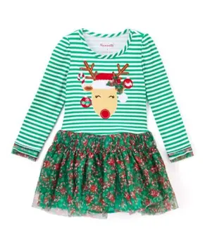 Christmas Floral Striped Hoilday Girl Dresses Toddler Kid Baby Girls Deer Long Sleeve Tulle Xmas Green Clothes
Christmas Floral Striped Hoilday Girl Dresses Toddler Kid Baby Girls Deer Long Sleeve Tulle Xmas Green Clothes