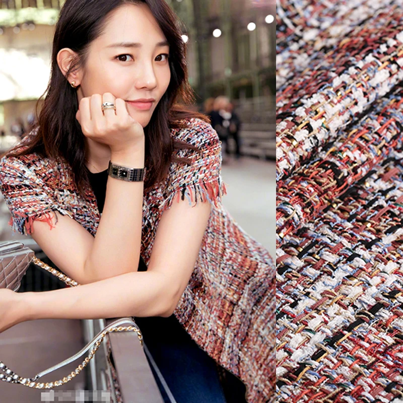 145CM Wide 480G/M Weight Red Golden Knitted Tweed Check Cotton Polyester Linen Fabric for Autumn and Spring Coat Jacket DE791
145CM Wide 480G/M Weight Red Golden Knitted Tweed Check Cotton Polyester Linen Fabric for Autumn and Spring Coat Jacket DE791