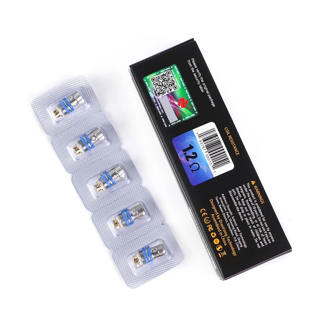 5pcs/pack Next Mind CT1 Coil 1.0ohm & 1.2ohm for Next Mind CT1 Pod System Kit Electronic Cigarette Core vape accessories
5pcs/pack Next Mind CT1 Coil 1.0ohm & 1.2ohm for Next Mind CT1 Pod System Kit Electronic Cigarette Core vape accessories