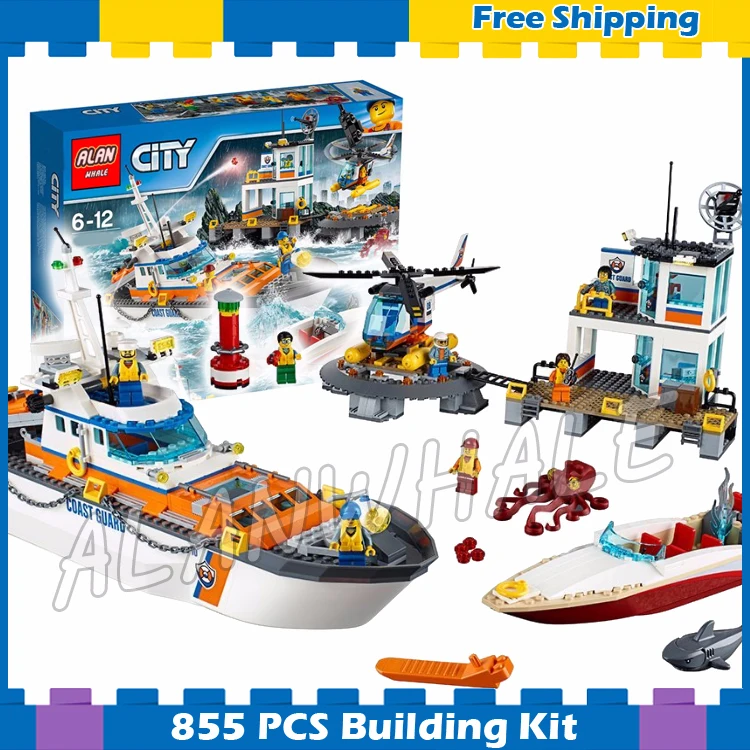 844pcs City Coast Guard Head Quarters Ship Helicopter Boat 10755 Model Building Blocks Children Gifts sets Compatible With lego
844pcs City Coast Guard Head Quarters Ship Helicopter Boat 10755 Model Building Blocks Children Gifts sets Compatible With lego