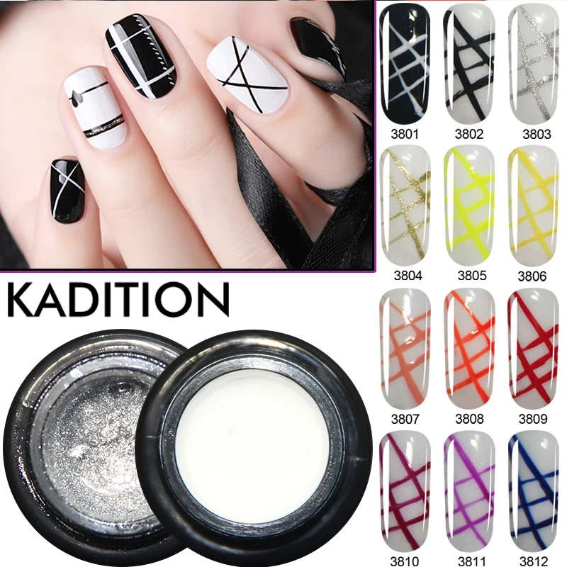 KADITION 5ml Creative Shape Spider Web Flower Nail Polish DIY Silk Wire Glue Drawbench Nail Polish Painted Glue Manicure Tools
KADITION 5ml Creative Shape Spider Web Flower Nail Polish DIY Silk Wire Glue Drawbench Nail Polish Painted Glue Manicure Tools
