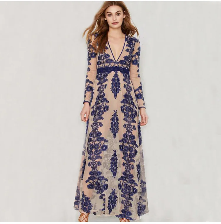 Party Dresses KENVY Brand Fashion Women High-end Luxury Spring Slim Elegant Sexy Bohemian V-Neck Embroidery Lace Long Dress
Party Dresses KENVY Brand Fashion Women High-end Luxury Spring Slim Elegant Sexy Bohemian V-Neck Embroidery Lace Long Dress