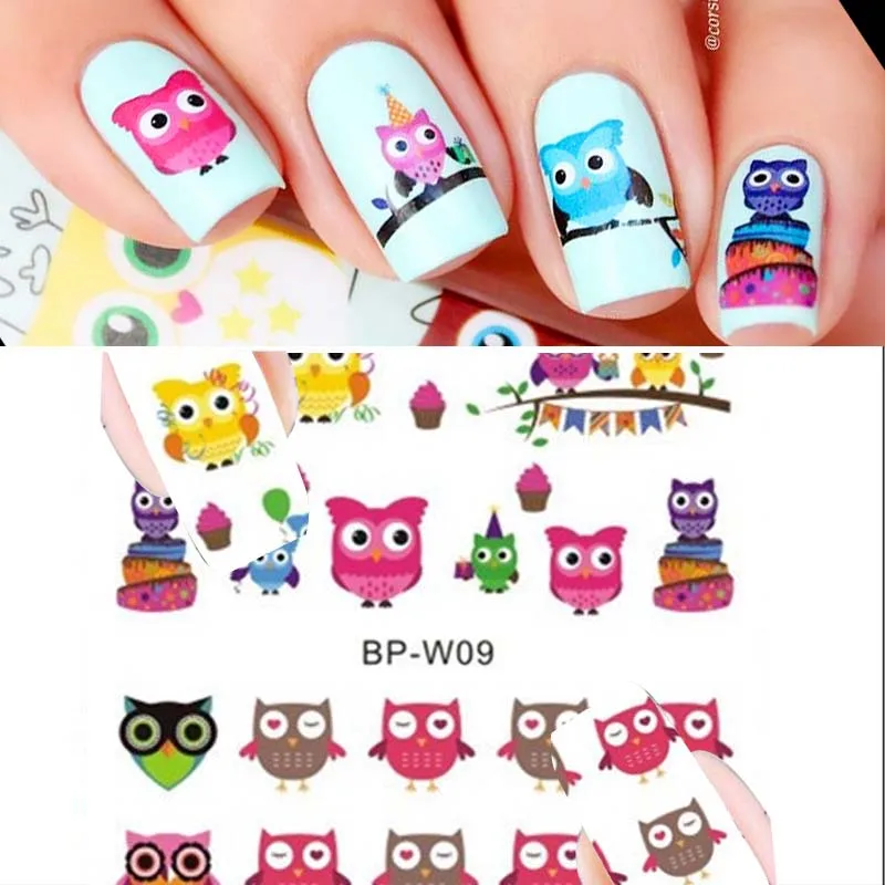 BORN PRETTY Cartoon Owl Nail Art Water Decals Transfer Sticker 2 Patterns/Sheet BP-W09 #20600
BORN PRETTY Cartoon Owl Nail Art Water Decals Transfer Sticker 2 Patterns/Sheet BP-W09 #20600