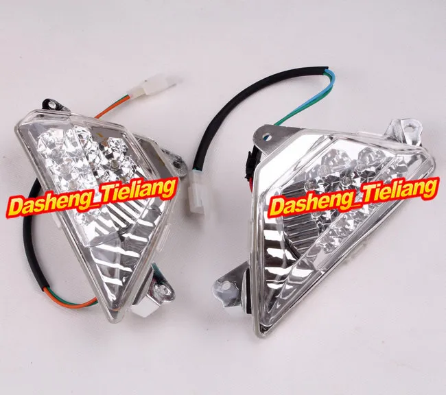 Front Turn Signals Turning Indicator Lighthing lights Blinker Lens for Kawasaki NINJA ZX6R 2013 300 & 650 ABS, Motor Accessory