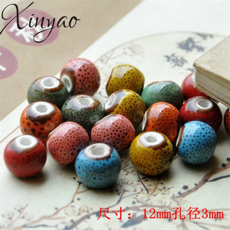 XINYAO 30pcs/lot 12mm Handmade Loose Porcelain Beads Big Hole 3mm Round Ceramic Beads for Women DIY Bracelets Jewelry Making
XINYAO 30pcs/lot 12mm Handmade Loose Porcelain Beads Big Hole 3mm Round Ceramic Beads for Women DIY Bracelets Jewelry Making
