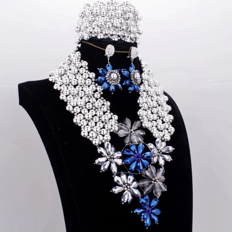 4UJewelry Jewellery Set Indian Crystal Dubai Jewelry Sets Silver African Necklace Set With Handmade Water Drop Flowers 2019 New
4UJewelry Jewellery Set Indian Crystal Dubai Jewelry Sets Silver African Necklace Set With Handmade Water Drop Flowers 2019 New