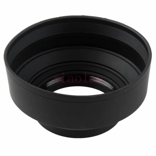 

82mm 3-Stage 3in1 Collapsible Rubber Foldable Lens Hood for Sony for Canon for Nikon Fuji for Olympus for Pentax Cameras