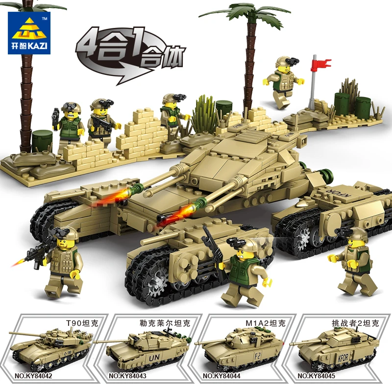 1263pcs 4 In 1 Legoinglys Military War M1a2 Abrams Leclair Mbt Tank Mammonth Building Blocks Model Brinquedos Children Toys Gift
1263pcs 4 In 1 Legoinglys Military War M1a2 Abrams Leclair Mbt Tank Mammonth Building Blocks Model Brinquedos Children Toys Gift
