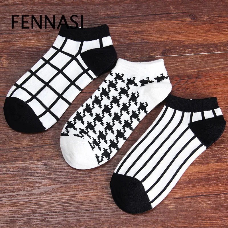 FENNASI 5 Pairs Men's Cotton Socks Korean Color Matching Comfortable Striped Men Unisex Short Ankle Socks Crew Low Cut Invisible
FENNASI 5 Pairs Men's Cotton Socks Korean Color Matching Comfortable Striped Men Unisex Short Ankle Socks Crew Low Cut Invisible