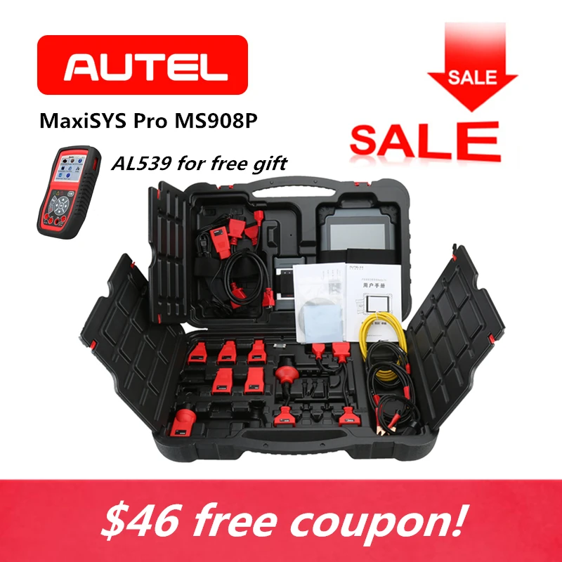 Autel Maxisys Pro MS908P OBD2 Автомобильный сканер для диагностики инструмент J2534