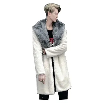 New Men's Winter Faux Fur Jacket Light Grey Style Long Windbreaker Thick Warm Fashion Men And Women Couples Leahter Fur Coat
New Men's Winter Faux Fur Jacket Light Grey Style Long Windbreaker Thick Warm Fashion Men And Women Couples Leahter Fur Coat