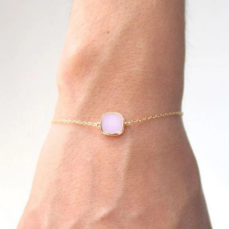 JShine Pink Glass Bracelets for Women Trendy Minimalist Women Accessories Square Charms Women's Bracelet on Hand Fashion Jewelry
JShine Pink Glass Bracelets for Women Trendy Minimalist Women Accessories Square Charms Women's Bracelet on Hand Fashion Jewelry