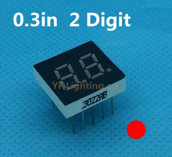 RED 0.3 inch 7 Segment LED Display 2 Bit Digital Tube 0.3" 0.3in Common ANODE(Nixie tube)
RED 0.3 inch 7 Segment LED Display 2 Bit Digital Tube 0.3" 0.3in Common ANODE(Nixie tube)
