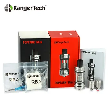 Original Kangertech TOPTANK Mini Cartomizer 4ml E-juice Capacity Top Refillable Kanger Toptank Mini SSOCC Pyrex Glass Atomizer
Original Kangertech TOPTANK Mini Cartomizer 4ml E-juice Capacity Top Refillable Kanger Toptank Mini SSOCC Pyrex Glass Atomizer