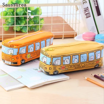Kawaii Creative School Bus Pencil Case Large Capacity Cartoon Animal Canvas Pencil Bag Box School Supplies Estuche Cremallera
Kawaii Creative School Bus Pencil Case Large Capacity Cartoon Animal Canvas Pencil Bag Box School Supplies Estuche Cremallera