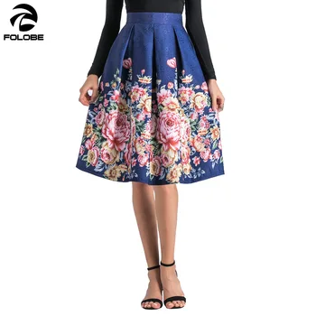FOLOBE Women Vintage Jacquard Floral tutu Skirt Spring Autumn 1950s 60s Swing White blue Female Flower Print Midi Skirt Retro
FOLOBE Women Vintage Jacquard Floral tutu Skirt Spring Autumn 1950s 60s Swing White blue Female Flower Print Midi Skirt Retro