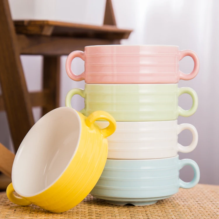 KINGLANG Korean Porcelain Double Ear Soup Bowl Children's Breakfast Bowl Tableware
KINGLANG Korean Porcelain Double Ear Soup Bowl Children's Breakfast Bowl Tableware