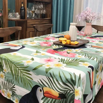 Flamingos Print Table Cloth Tropical Plant Rectangle Dining Table Decoration Cover Polyester Cotton Tablecloth For Kitchen
Flamingos Print Table Cloth Tropical Plant Rectangle Dining Table Decoration Cover Polyester Cotton Tablecloth For Kitchen