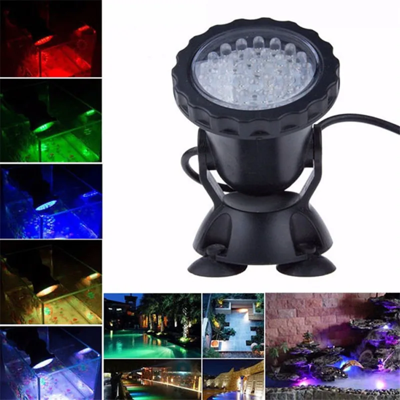 New 1 set 1/2/4 light Waterproof IP68 RGB 36 LED Underwater Spot Light For Swimming Pool Fountains Pond Water Garden Aquarium
New 1 set 1/2/4 light Waterproof IP68 RGB 36 LED Underwater Spot Light For Swimming Pool Fountains Pond Water Garden Aquarium