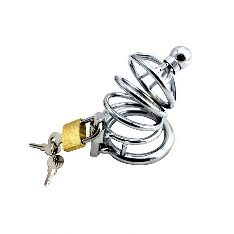 Male Chastity Device Penis Ring Cock Dildo Lock Metal Penis Lock Chastity Lock Belt BDSM Adult Erotic Toys Sex Toys For Man