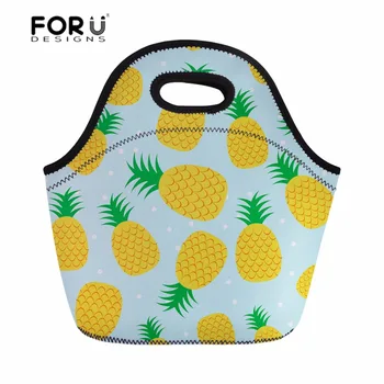 FORUDESIGNS Insulated Lunch Bag For Women Pineapple Fruit Pattern Thermal Lunchbox Children Picnic Bag Neoprene Totebag for Food
FORUDESIGNS Insulated Lunch Bag For Women Pineapple Fruit Pattern Thermal Lunchbox Children Picnic Bag Neoprene Totebag for Food