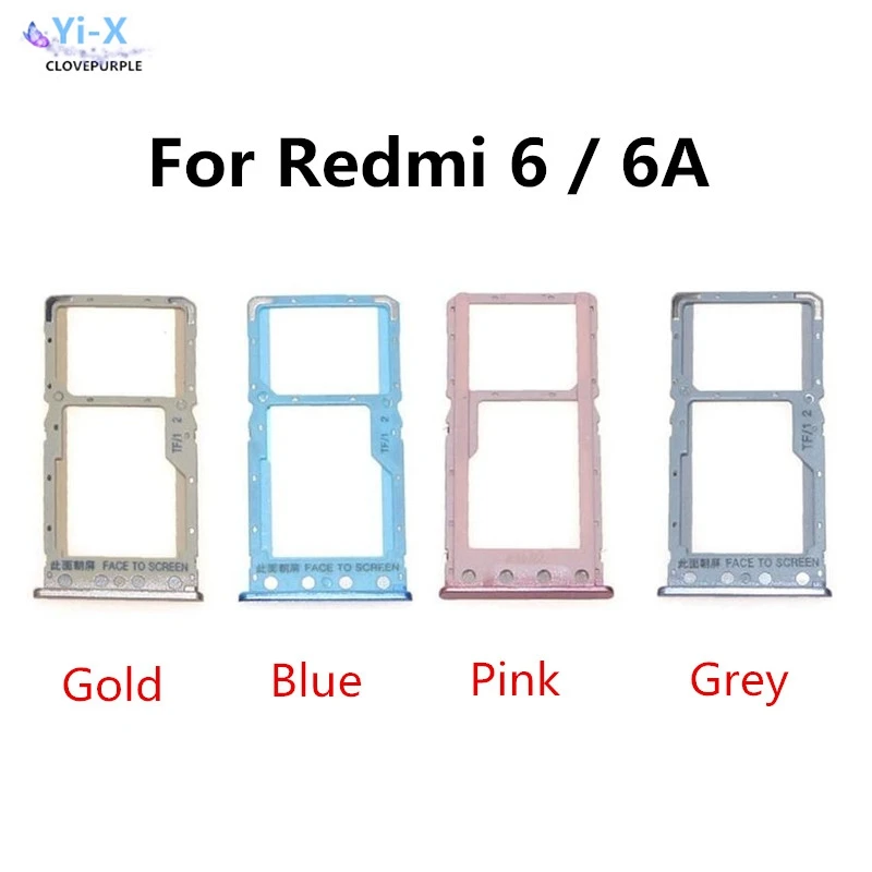 10pcs/lot SIM Card Tray Holder Micro SD Card Slot Holder Adapter for Xiaomi Redmi 6 / 6A
10pcs/lot SIM Card Tray Holder Micro SD Card Slot Holder Adapter for Xiaomi Redmi 6 / 6A