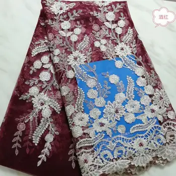 Mesh Lace Trim Latest African Lace 2019 Beads Wine Red Gold Line Lace Embroidery Gold Lace Fabric Bridal Lace For Nigerian Dress
Mesh Lace Trim Latest African Lace 2019 Beads Wine Red Gold Line Lace Embroidery Gold Lace Fabric Bridal Lace For Nigerian Dress