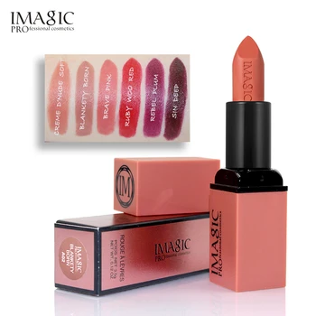 12PCS/LOT IMAGIC Velvet Matte 6 Colors Lip Stick Silky Temptation Rouge Beauty Batom Hot Sexy Colors Lipstick Make Up
12PCS/LOT IMAGIC Velvet Matte 6 Colors Lip Stick Silky Temptation Rouge Beauty Batom Hot Sexy Colors Lipstick Make Up