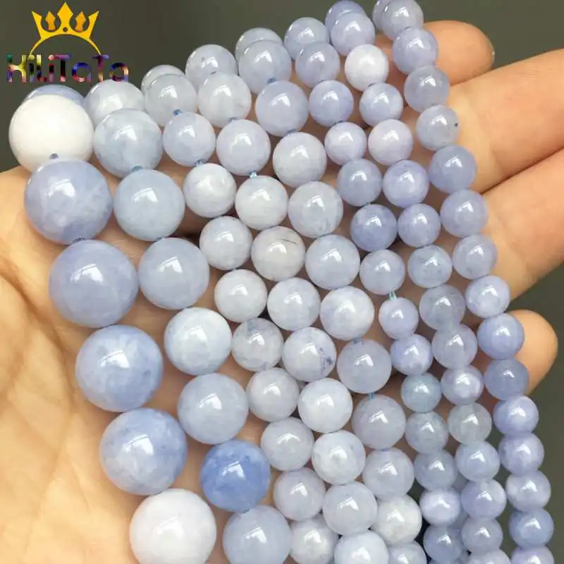 A+ Natural Angelite Stone Beads Round Blue Loose Spacer Beads For Jewelry Making DIY Bracelet Accessories 15"inches 4/6/8/10mm
A+ Natural Angelite Stone Beads Round Blue Loose Spacer Beads For Jewelry Making DIY Bracelet Accessories 15"inches 4/6/8/10mm