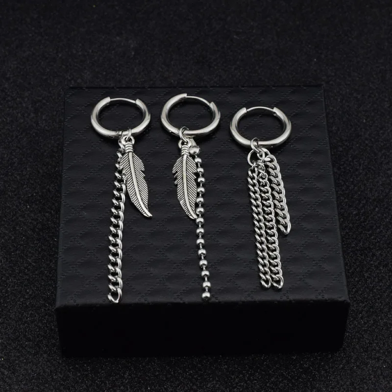 1 Pair New Designs Punk Man Earring, Leaf Tassels Dangle Earring, Cool Fashion Earring, Party Nightclub Jewelry
1 Pair New Designs Punk Man Earring, Leaf Tassels Dangle Earring, Cool Fashion Earring, Party Nightclub Jewelry