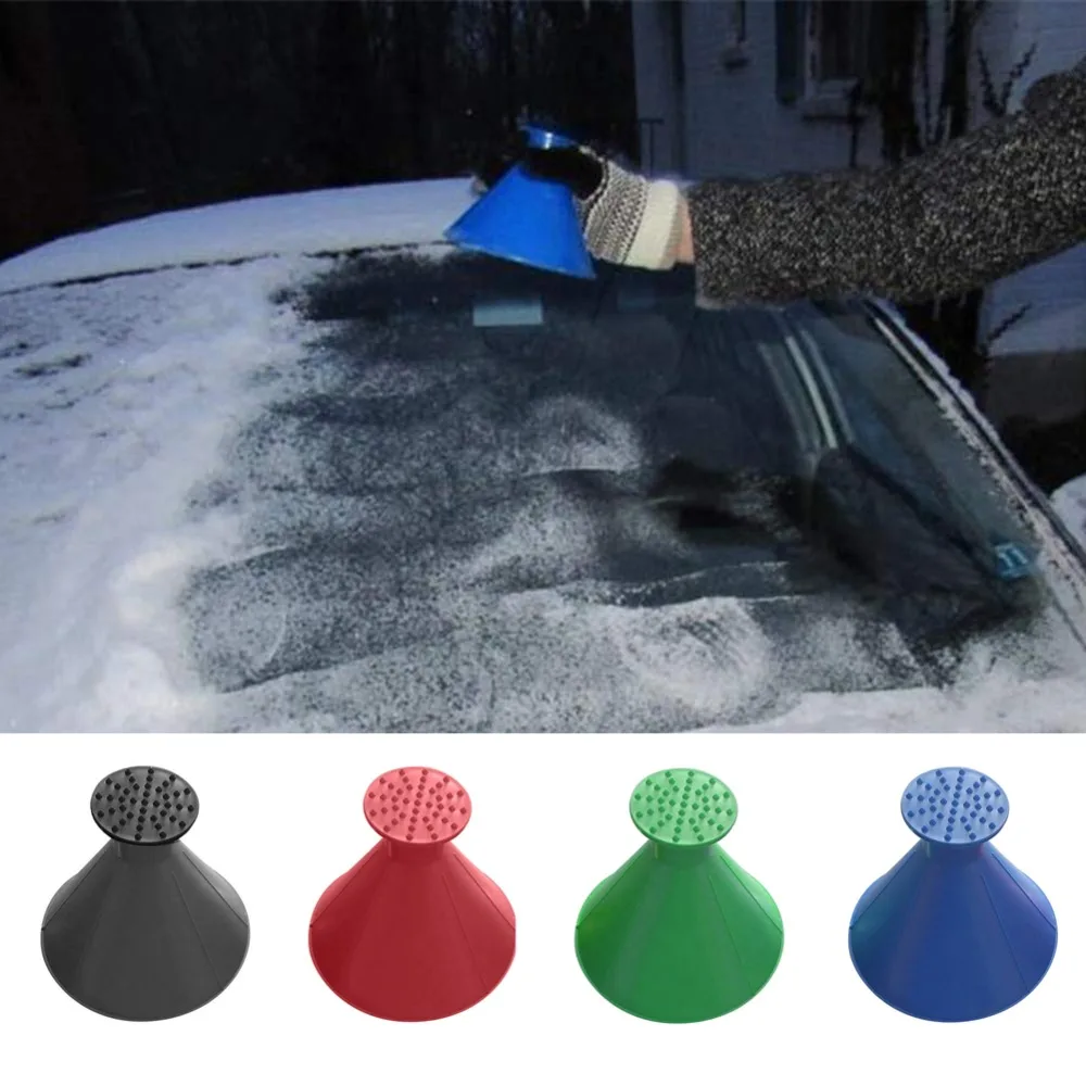 

Magic Windshield Ice Scraper for Car Window Ice Scraper Remove Snow Shovel Cone Shaped Funnel Round Scrapers Cleaning Snow Tool