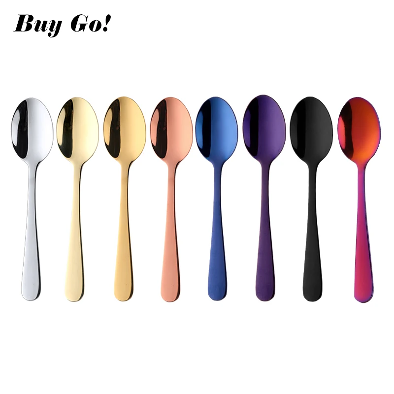 1PCS Mini Tea Spoon Stainless Steel Cutlery Set Unique Rainbow Dessert Spoon Gold Tea Spoons Small Coffee Spoon Scoop
1PCS Mini Tea Spoon Stainless Steel Cutlery Set Unique Rainbow Dessert Spoon Gold Tea Spoons Small Coffee Spoon Scoop