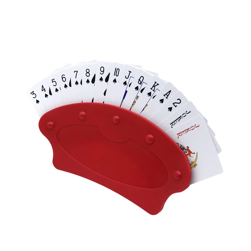 Red Creative Poker Cards Stand Holders Base Lazy Playing Cards Support Poker Clip Organizes Hands For Party Easy Play Board Game
Red Creative Poker Cards Stand Holders Base Lazy Playing Cards Support Poker Clip Organizes Hands For Party Easy Play Board Game
