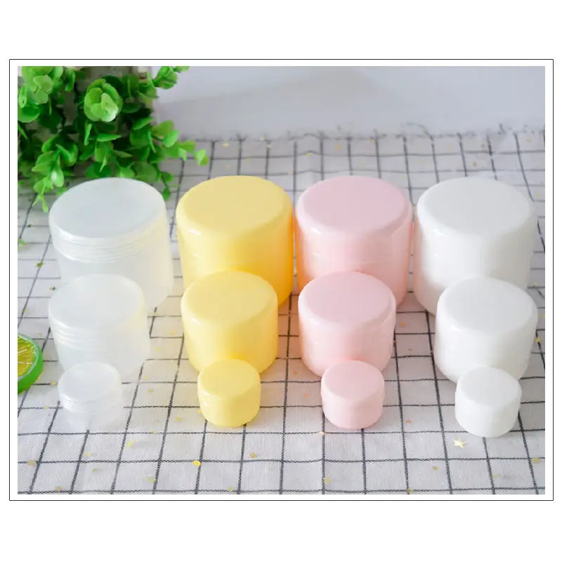 1PC Refillable Bottles Plastic Empty Makeup Jar Pot Travel Face Cream/Lotion/Cosmetic Container 5 Colors 10/20/30/50/100/150g
1PC Refillable Bottles Plastic Empty Makeup Jar Pot Travel Face Cream/Lotion/Cosmetic Container 5 Colors 10/20/30/50/100/150g