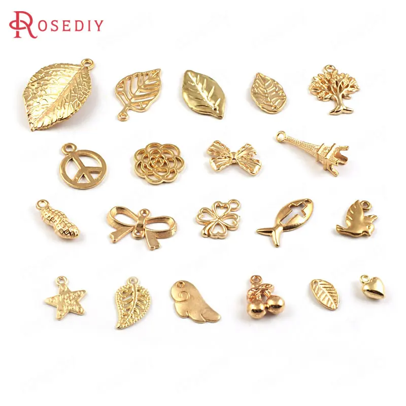 Wholesale Random Mix 15 of 20 Products Champagne Gold color Alloy Charms Pendants Each 6pcs Total 90 pieces(JM910)
Wholesale Random Mix 15 of 20 Products Champagne Gold color Alloy Charms Pendants Each 6pcs Total 90 pieces(JM910)