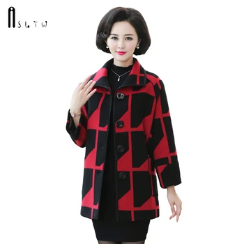 ASLTW Winter Woman Coats Medium-Long Women Woolen Long Sleeve Geometric Wool Overcoat New Women Coat
ASLTW Winter Woman Coats Medium-Long Women Woolen Long Sleeve Geometric Wool Overcoat New Women Coat
