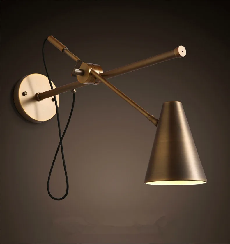 American country industrial retro loft Cafe bars Rocker arm 1 head wrought iron Local Tyrant gold wall lamp
American country industrial retro loft Cafe bars Rocker arm 1 head wrought iron Local Tyrant gold wall lamp