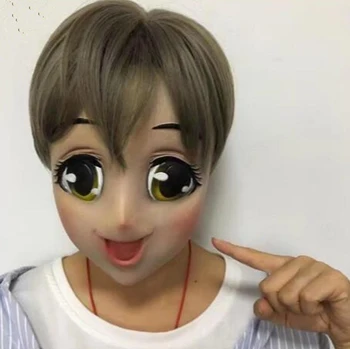 Female Sweet Girl Half Head Kigurumi Mask With BJD Eyes cartoon Cosplay Japanese Anime Role Lolita Mask Crossdress Doll
Female Sweet Girl Half Head Kigurumi Mask With BJD Eyes cartoon Cosplay Japanese Anime Role Lolita Mask Crossdress Doll