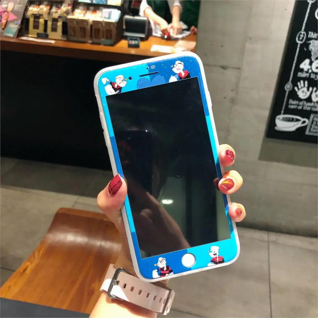 Rlenda Cartoon Popeye Totoro Screen Protector Tempered Glass Film for iPhone 6s 6 7 8 plus 9H Rounded Edge Full Coverage Glass
Rlenda Cartoon Popeye Totoro Screen Protector Tempered Glass Film for iPhone 6s 6 7 8 plus 9H Rounded Edge Full Coverage Glass
