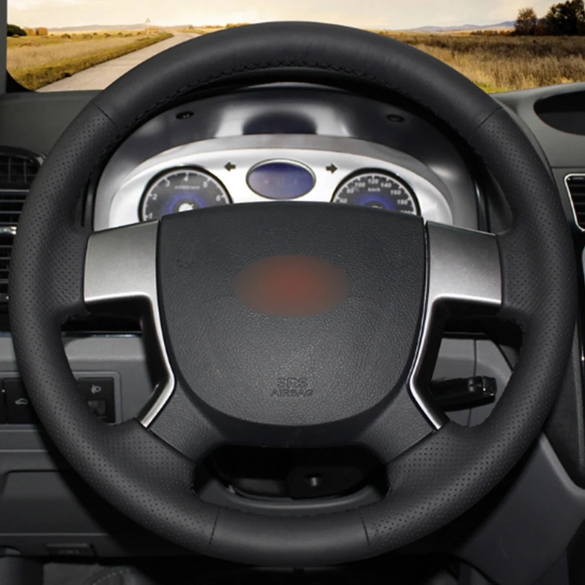 Black Natural Leather Car Steering Wheel Cover for Geely EMGRAND EC7 EC715 EC718
Black Natural Leather Car Steering Wheel Cover for Geely EMGRAND EC7 EC715 EC718